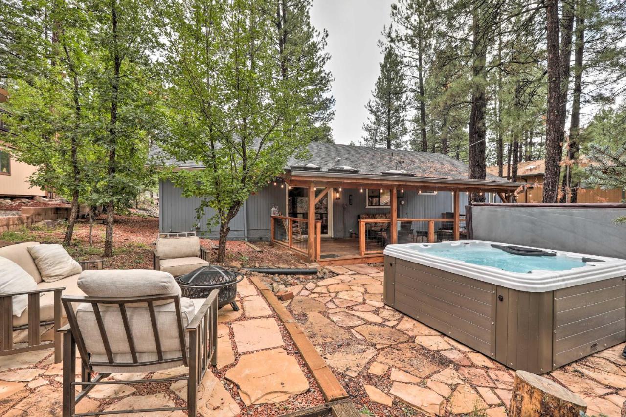 Pet-Friendly Munds Park Cabin With Hot Tub And Patio Extérieur photo
