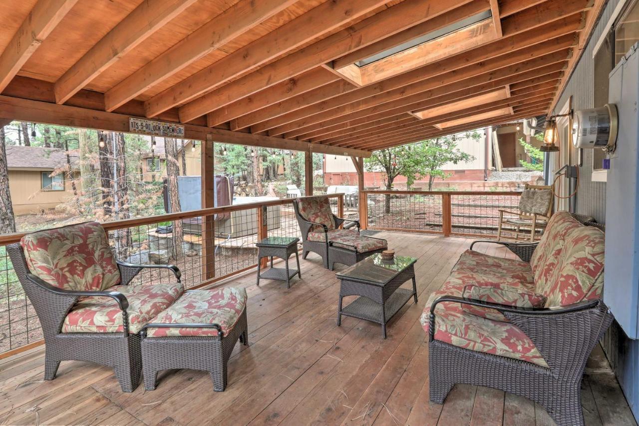 Pet-Friendly Munds Park Cabin With Hot Tub And Patio Extérieur photo
