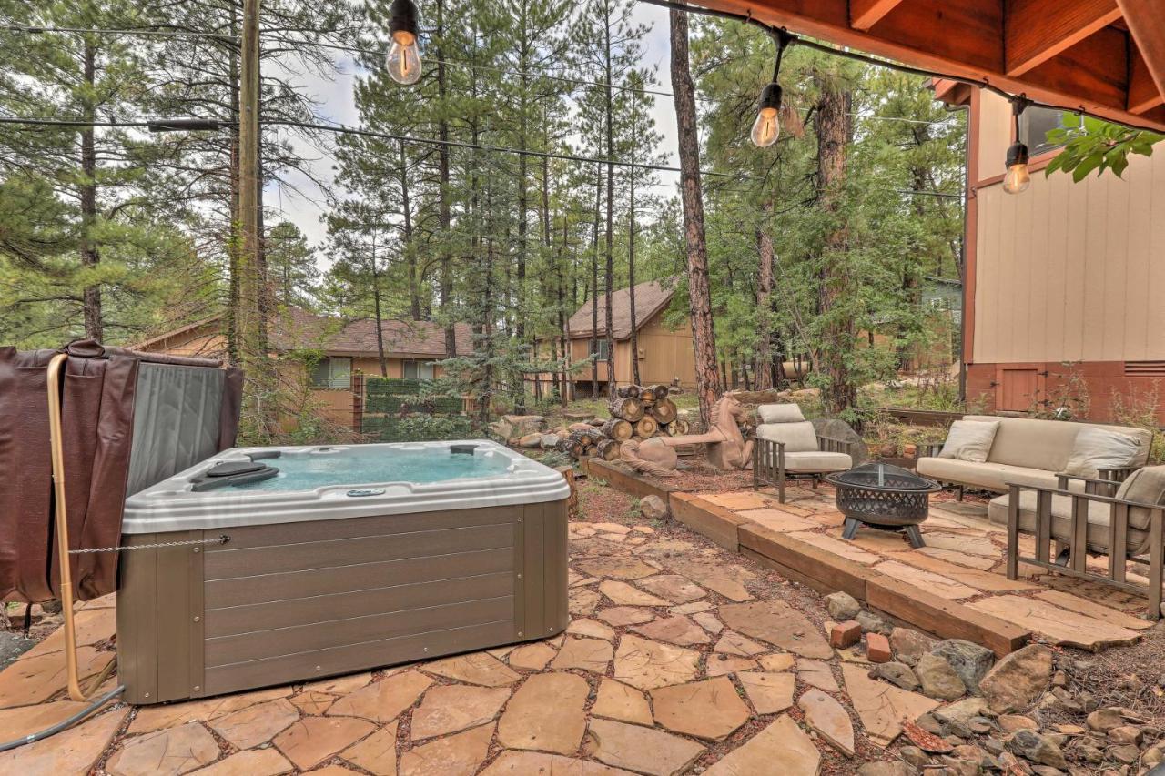 Pet-Friendly Munds Park Cabin With Hot Tub And Patio Extérieur photo