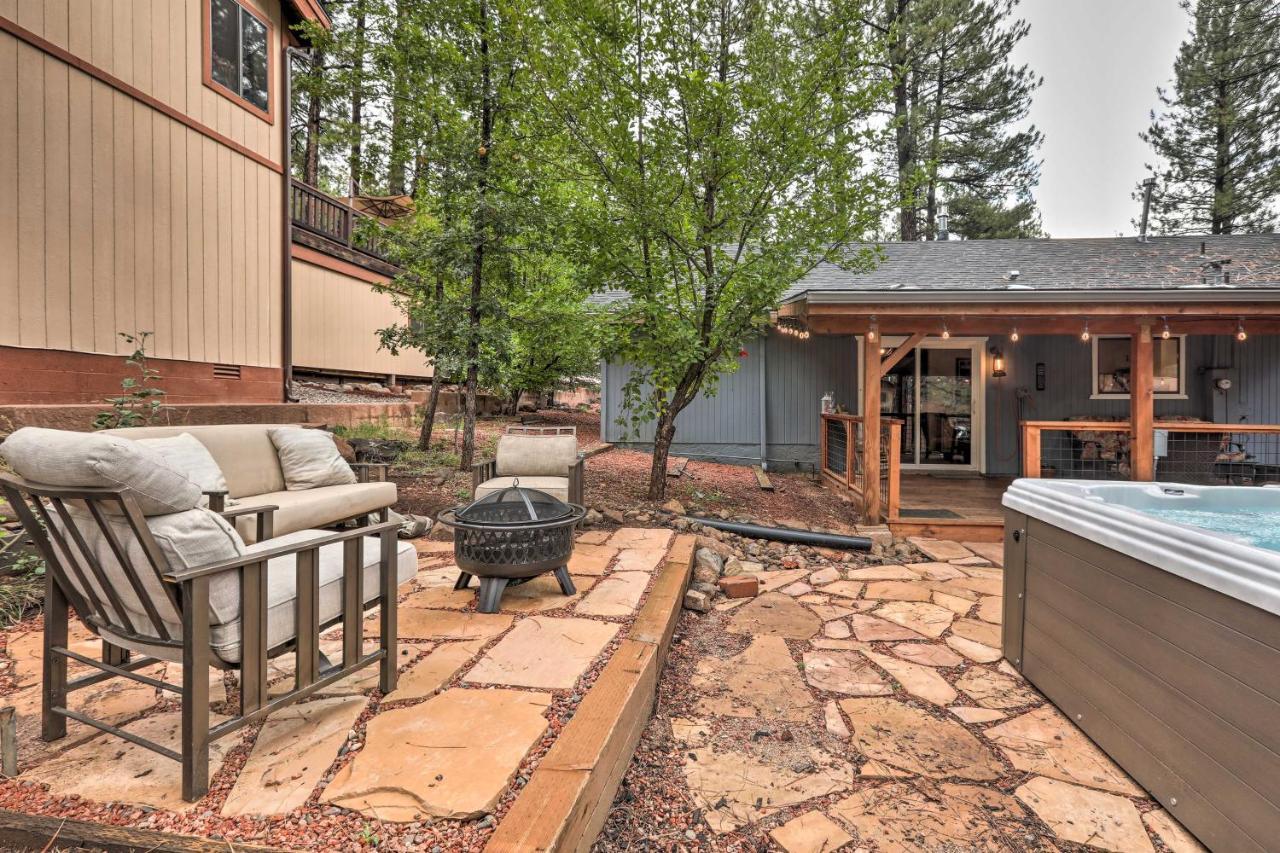 Pet-Friendly Munds Park Cabin With Hot Tub And Patio Extérieur photo